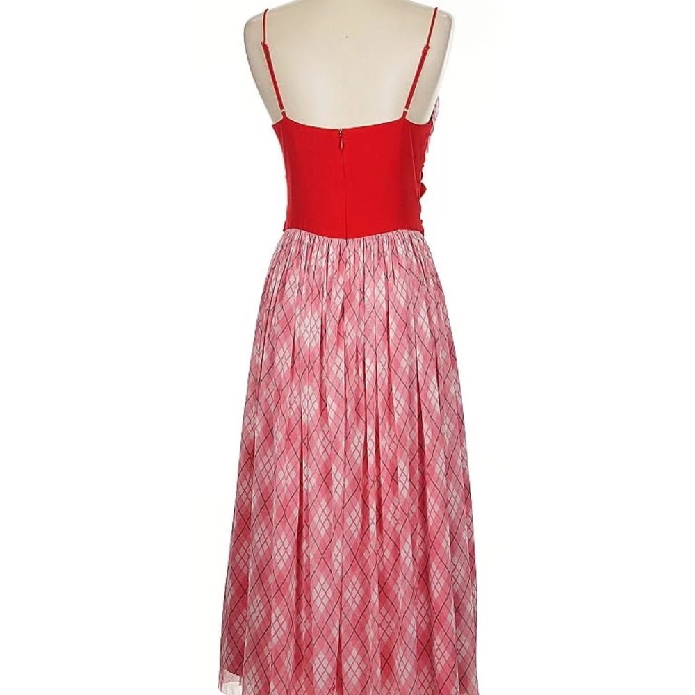 Adam Lippes Lace Bow Front Midi Dress - Picture 3 of 8